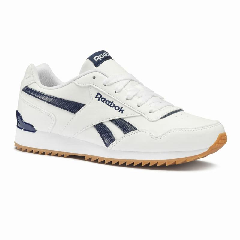 Tenisi Reebok Royal Glide Barbati Albi/Bleumarin Romania PU5371KA